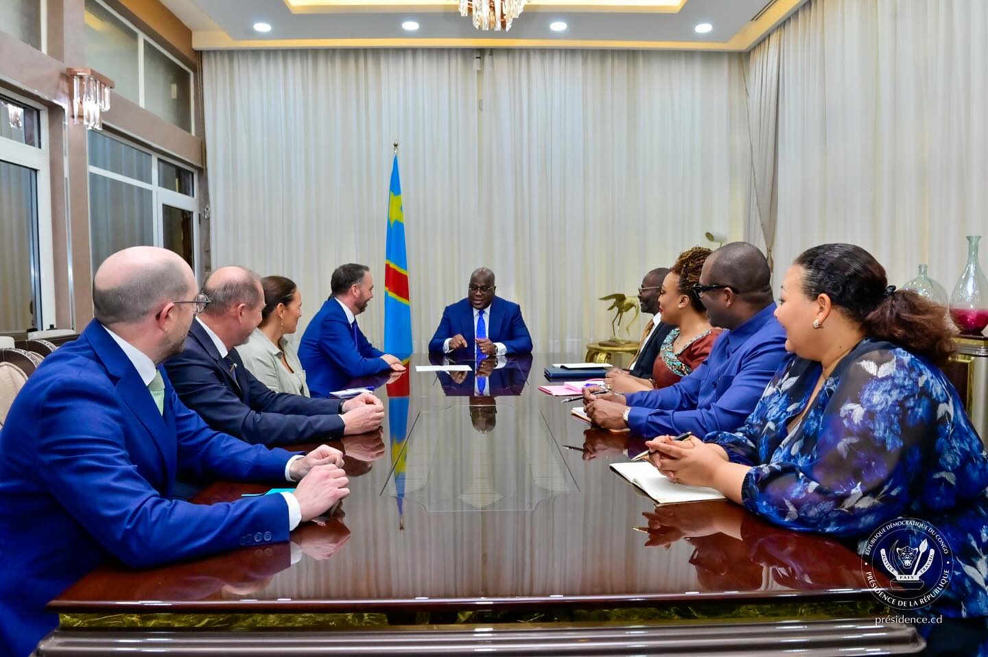 Read more about the article Crise sécuritaire à l’Est de la RDC: Maxime Prévot a rencontré Félix Tshisekedi avant de se rendre à Beni au Nord-Kivu(CongoForum)