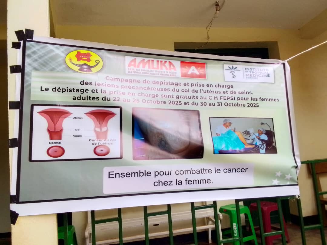 Read more about the article Butembo: le Centre Hospitalier FEPSI en campagne de dépistage gratuit des cancers du col de l&rsquo;utérus et du sein (CongoForum)