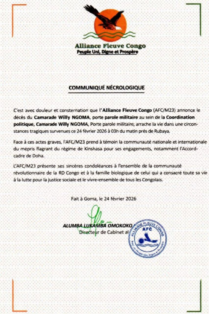 Read more about the article Nord-Kivu: frappes de drones de grande envergure à Rubaya, le haut commandement du M23-AFC visé