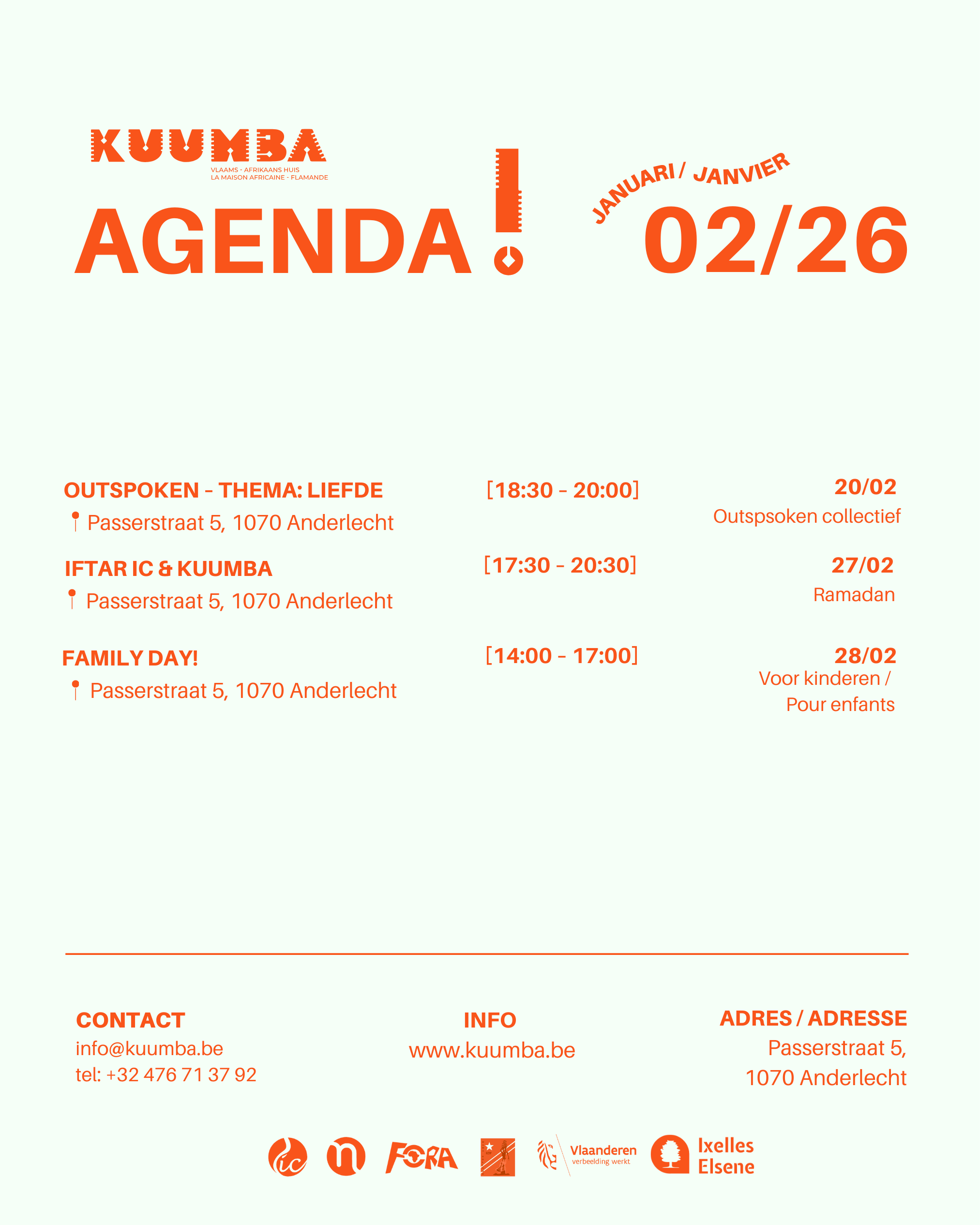 Lees meer over het artikel KUUMBA-Vlaams-Afrikaans huis: nieuwsbrief februari 2026