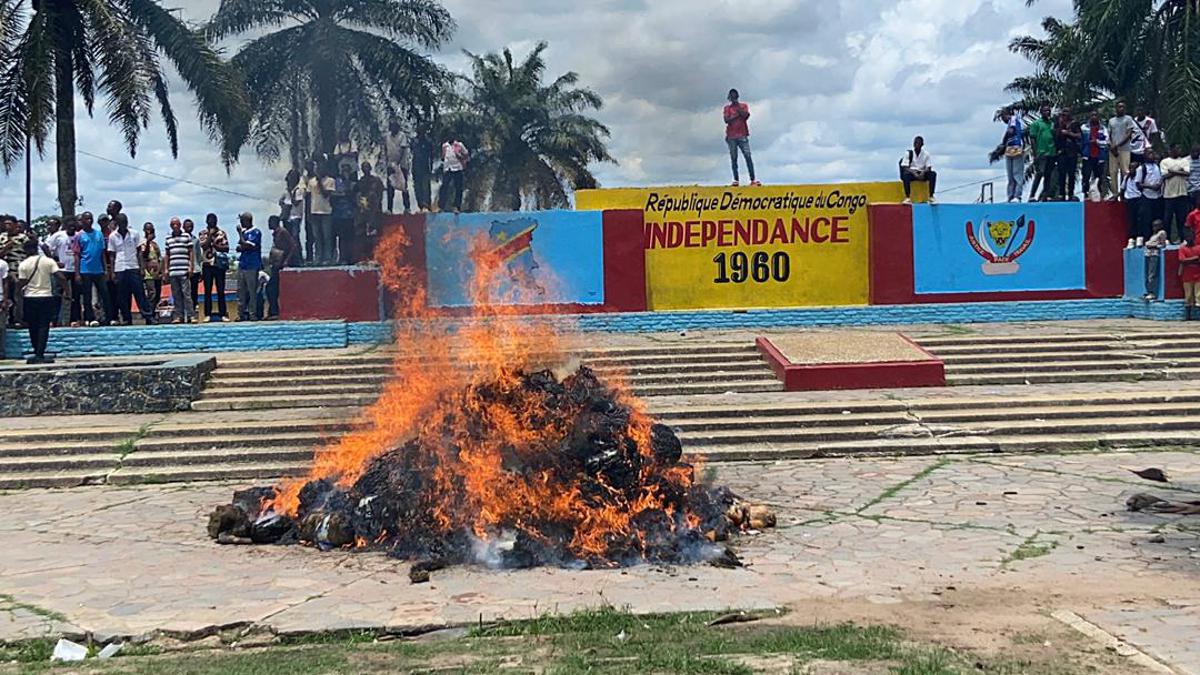 Lees meer over het artikel In beslag genomen cannabis verbrand in Kananga (CongoForum)